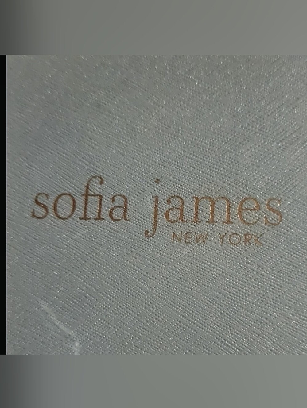 NIB Sofia James New York Gold Tone Hoop Earrings With Premium Australian Crystal - Picture 7 of 7